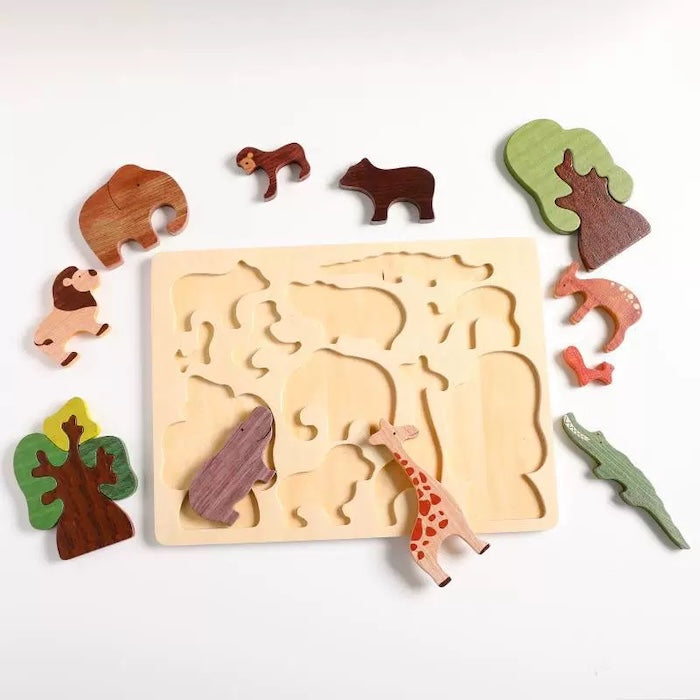Wooden Safari Animal Puzzle

