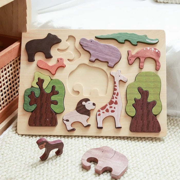 Wooden Safari Animal Puzzle

