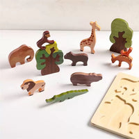 Wooden Safari Animal Puzzle
