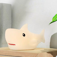 Baby Shark Night Lamp – Soft Silicone Rechargeable Baby Light