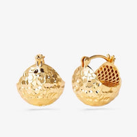 Shimmering Ice Ball Earrings-Gold n Silver