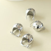 Shimmering Ice Ball Earrings-Gold n Silver