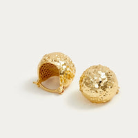 Shimmering Ice Ball Earrings-Gold n Silver