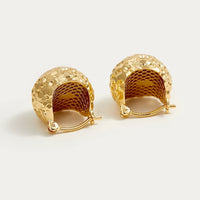 Shimmering Ice Ball Earrings-Gold n Silver