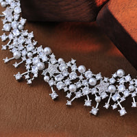 Bridal Shining Star Necklace & Earrings Set