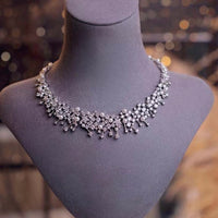 Bridal Shining Star Necklace & Earrings Set