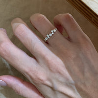 Slim Silver Star Stack Ring
