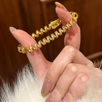 Dazzling Spiral Link Statement Bracelet