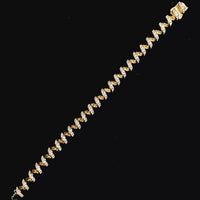 Dazzling Spiral Link Statement Bracelet