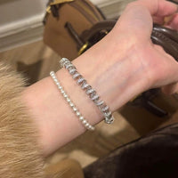 Dazzling Spiral Link Statement Bracelet