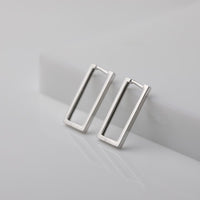 Hoop Square Minimalist Square Hoop Earrings