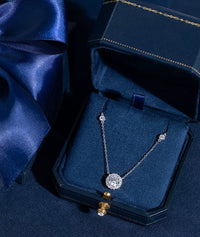 Star Halo Moissanite Necklace