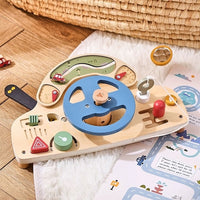 Wooden Steering Wheel Montessori Activity Toy
