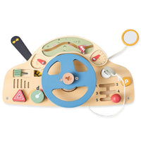 Wooden Steering Wheel Montessori Activity Toy