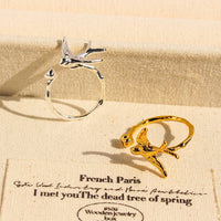 Artistic Swallow Bird Ring
