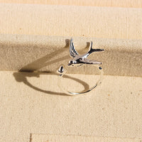 Artistic Swallow Bird Ring