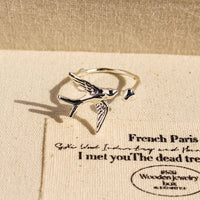 Artistic Swallow Bird Ring