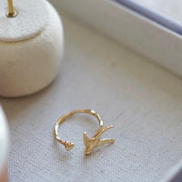 Artistic Swallow Bird Ring