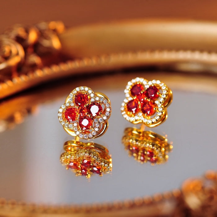 Turning Clover Jewelry Set – Lucky Four Leaf Design