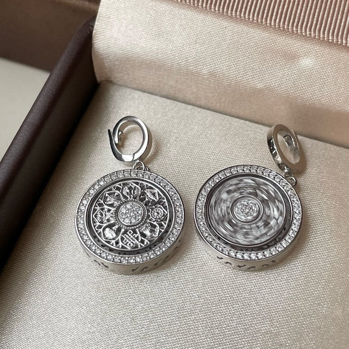 Vintage Compass Spinner Necklace n Ring Set