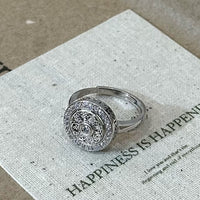 Vintage Compass Spinner Necklace n Ring Set