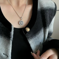 Vintage Compass Spinner Necklace n Ring Set