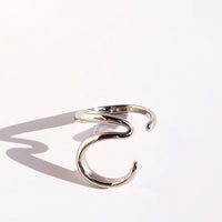 Minimalist Wave Line Ear Cuff