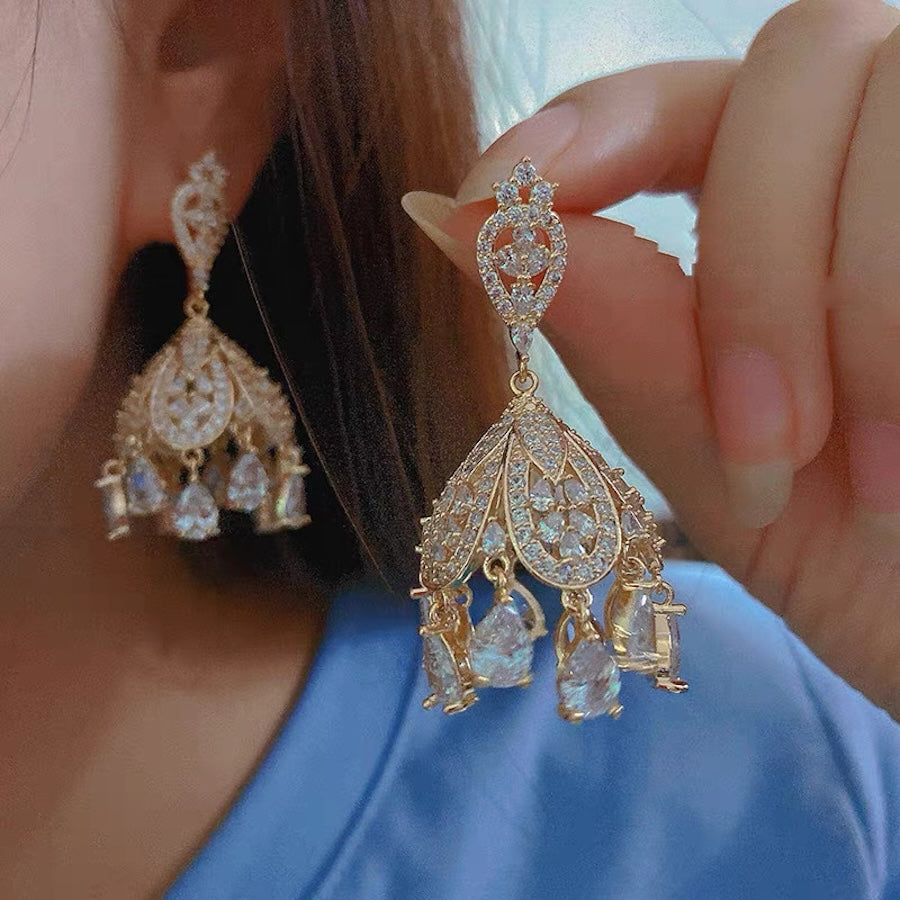 Wind Bell-Inspired French Palace Earrings