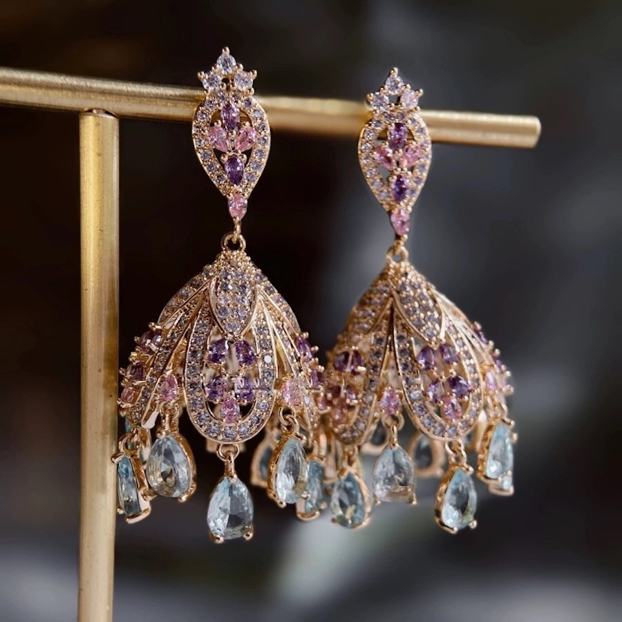 Wind Bell-Inspired French Palace Earrings