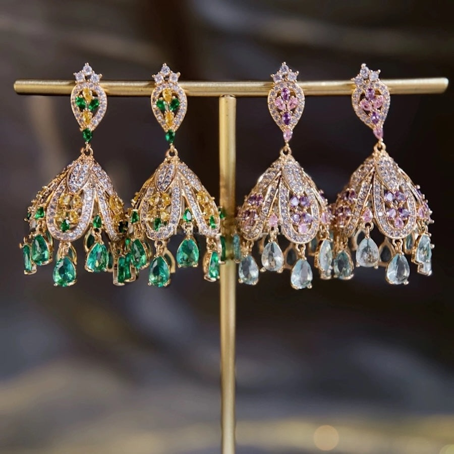 Wind Bell-Inspired French Palace Earrings