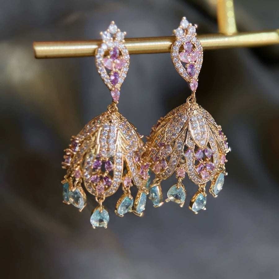 Wind Bell-Inspired French Palace Earrings