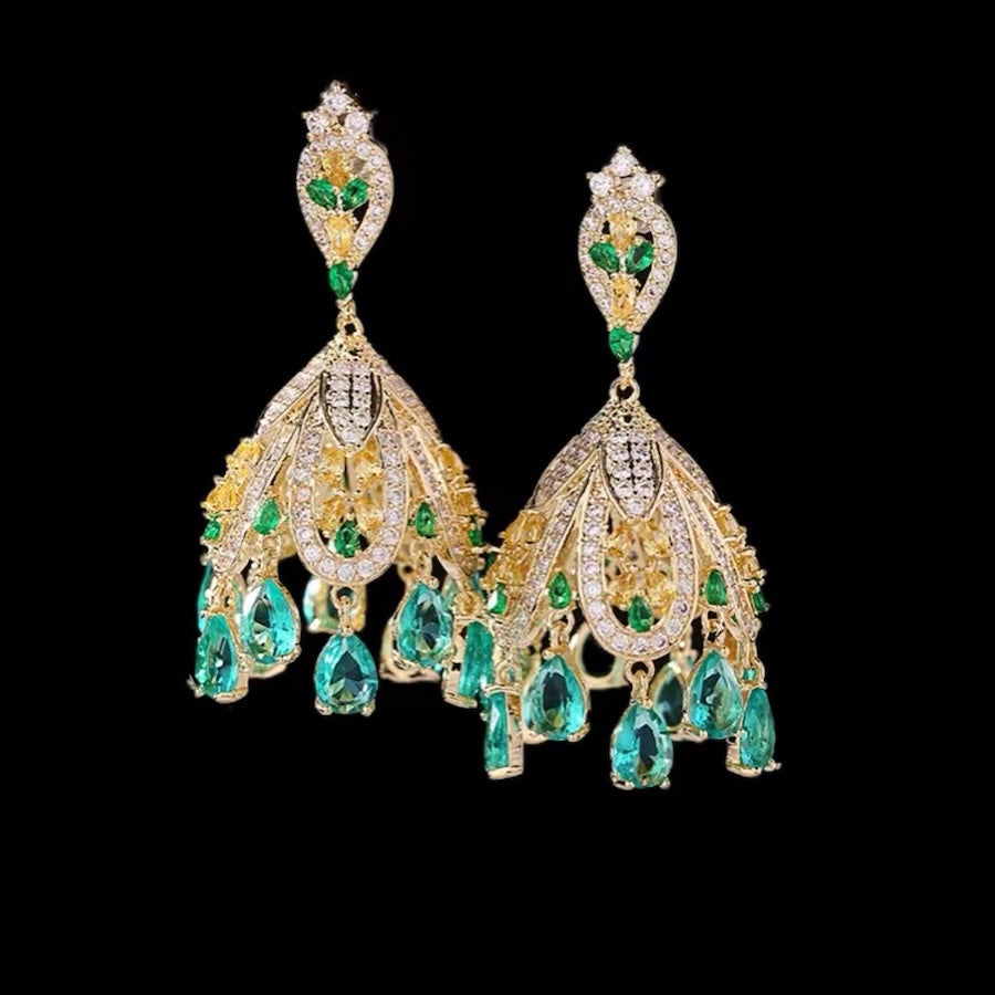 Wind Bell-Inspired French Palace Earrings