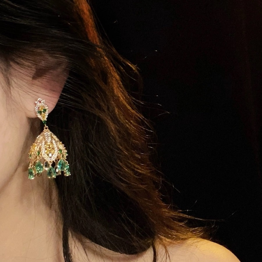 Wind Bell-Inspired French Palace Earrings