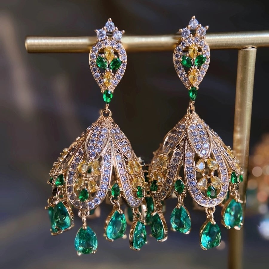 Wind Bell-Inspired French Palace Earrings