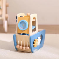 Wooden 5 in 1 Activity Boat Toy
