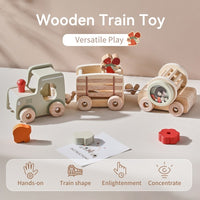 Wooden Train Learning Toy