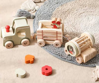 Wooden Train Learning Toy