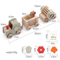 Wooden Train Learning Toy
