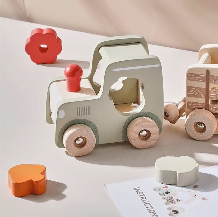 Wooden Train Learning Toy