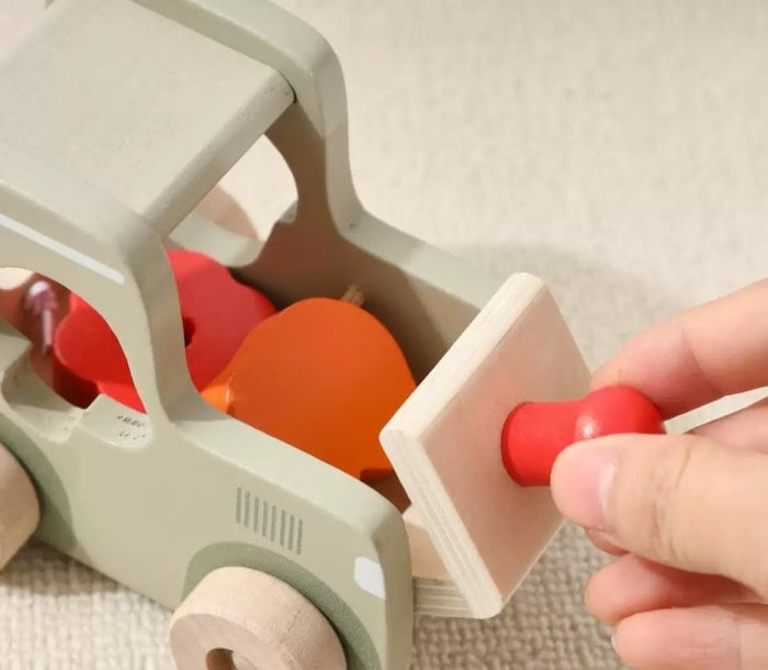 Wooden Train Learning Toy