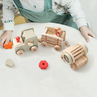 Wooden Train Learning Toy