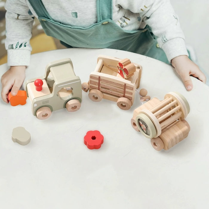 Wooden Train Learning Toy