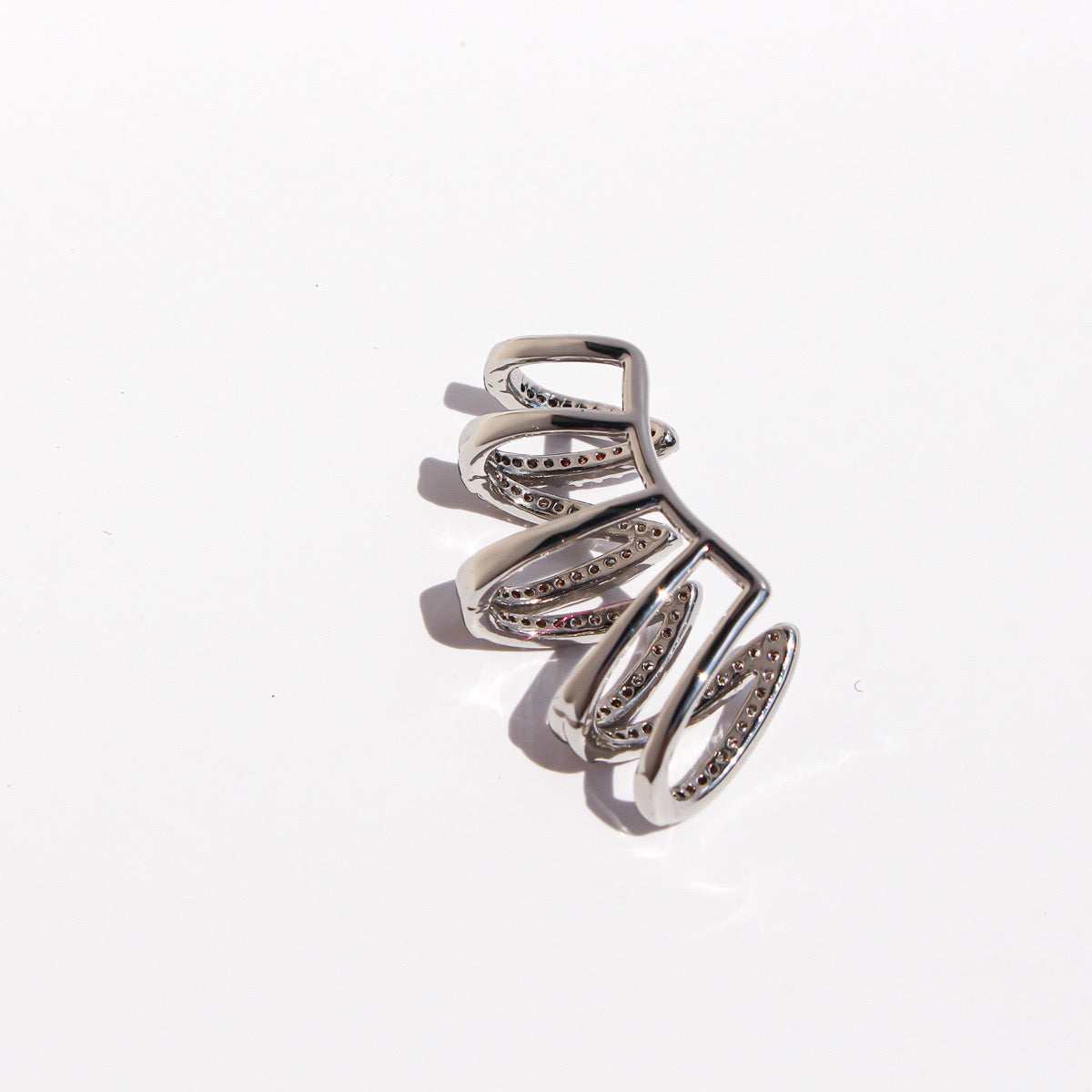 Dazzling Wrapped Line Ear Cuff-One piece
