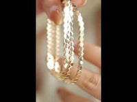 Gold Vermeil Hexagon Chain Bracelets