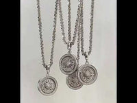 Vintage Compass Spinner Necklace n Ring Set