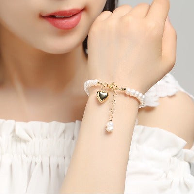 Timeless Fresh Water Pearl Bracelet-For slim arm