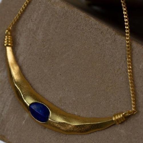 Egyptian Style Necklace-Lapislazuli n Spinel