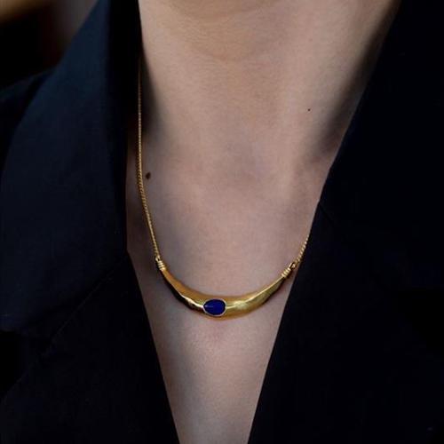 Egyptian Style Necklace-Lapislazuli n Spinel