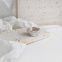 Wave n Sand Textured Bold Ring